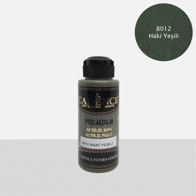 8012 Haki Yeşili - Premium Akrilik 120ml