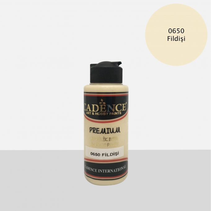 0650 Fildişi - Premium Akrilik 120ml