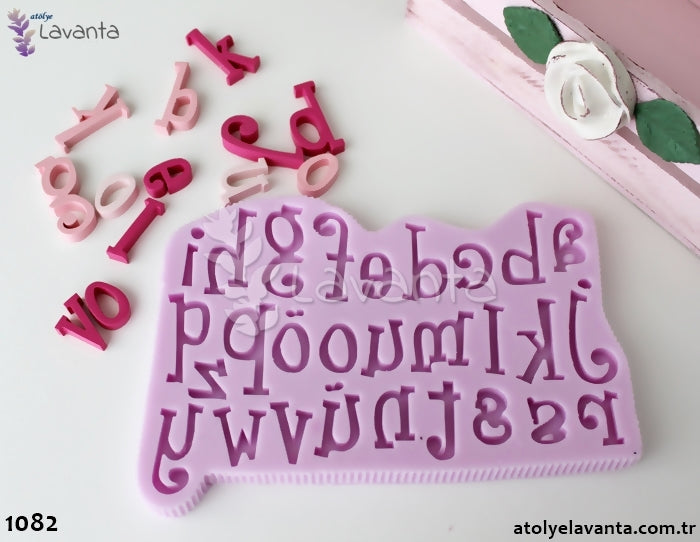 Yamuk Küçük Harfler Silikon Kalıbı