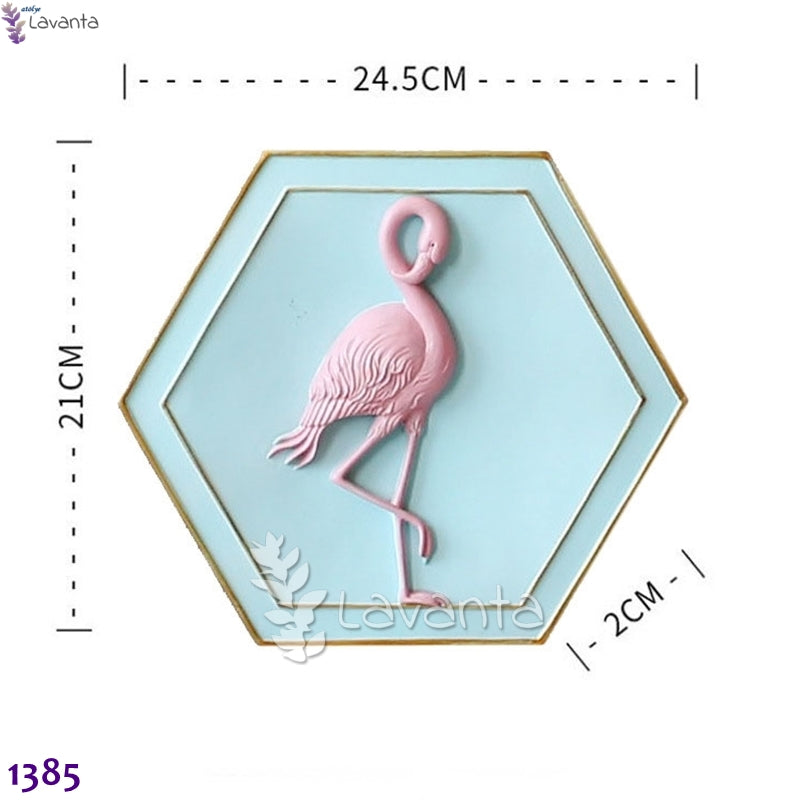 Flamingo Duvar Panosu Silikon Kalıbı