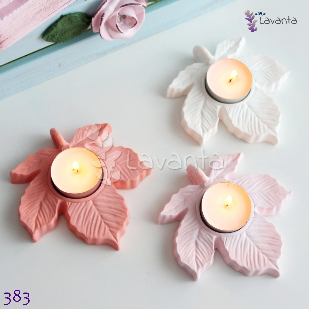 Çınar Yaprağı Mumluk Silikon Kalıbı