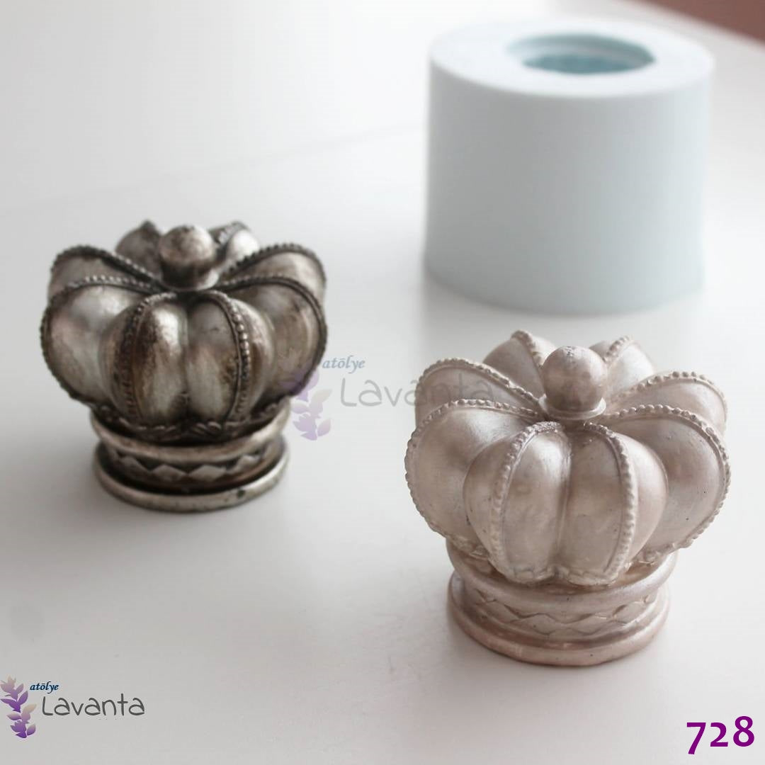 Üç Boyutlu Kral Taçı Silikon Kalıbı