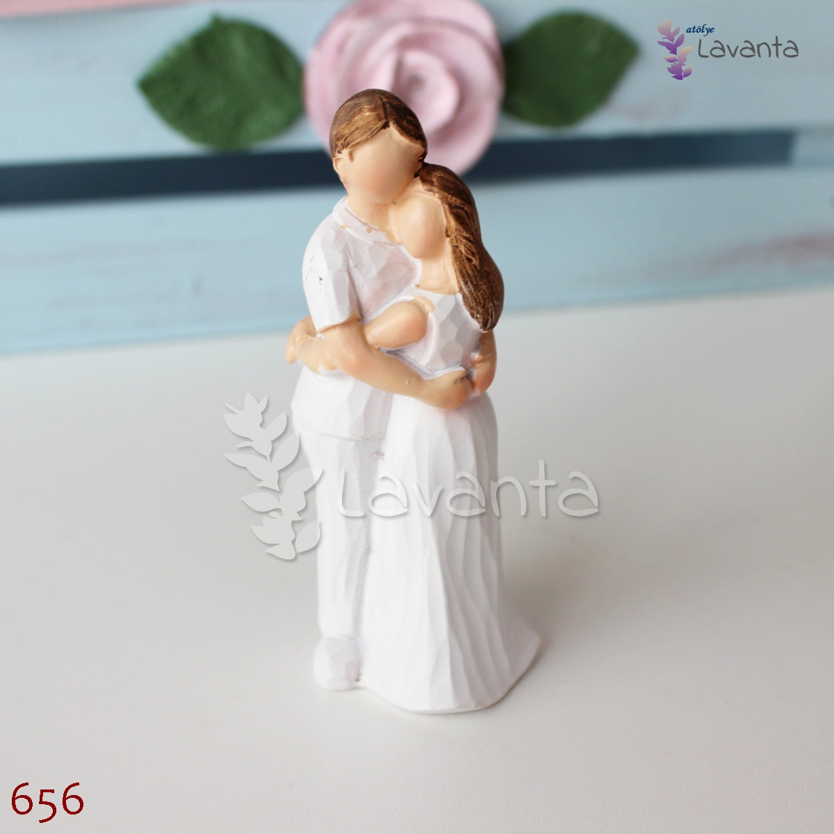 Sarılan Sevgililer Biblo Silikon Kalıbı