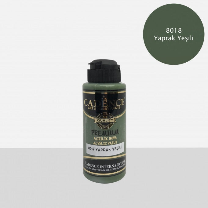 8018 Yaprak Yeşili - Premium Akrilik 120ml