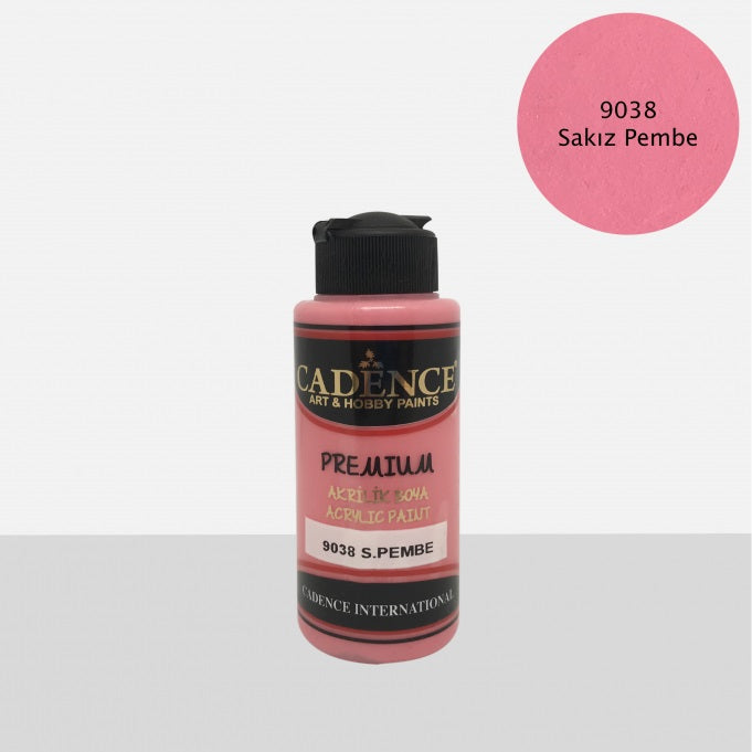 9038 S. Pembe - Premium Akrilik 120ml