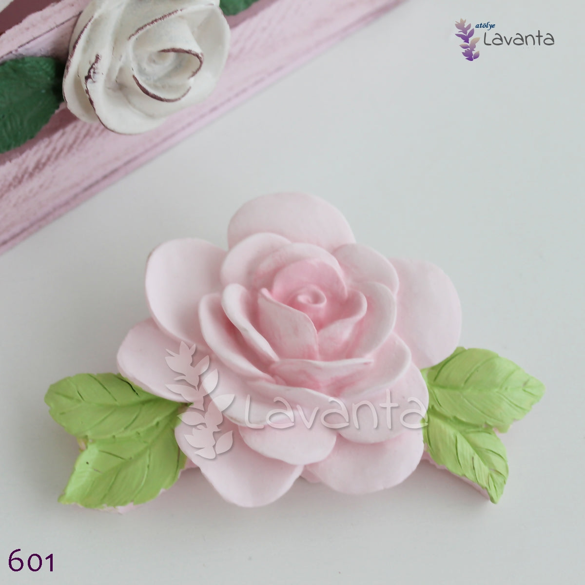 Açmış Yapraklı Gül Silikon Kalıbı