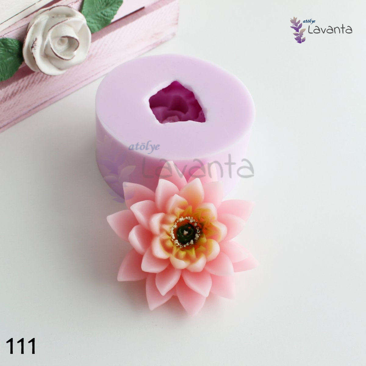 Açmış Çiçek Silikon Kalıbı