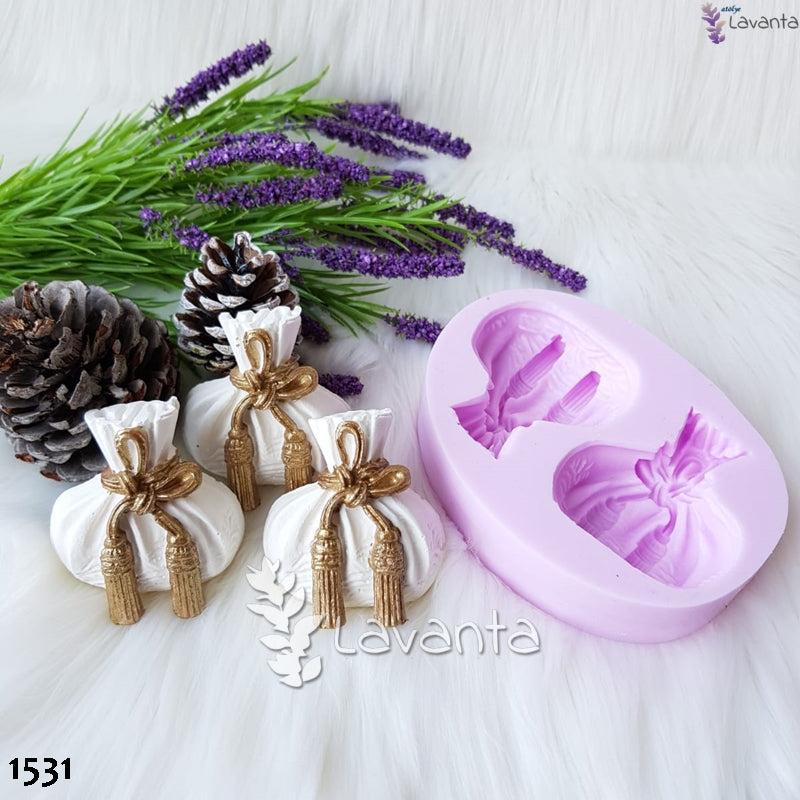 İkili Altın Kesesi Silikon Kalıbı