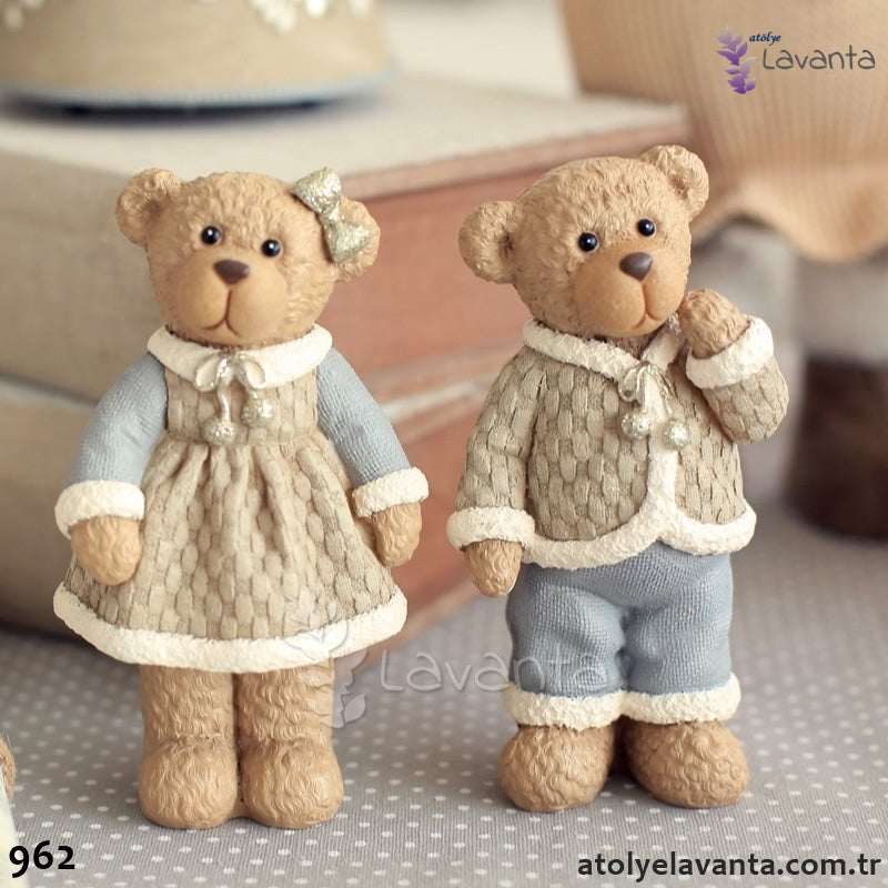 Anne ve Baba Ayı Silikon Kalıbı