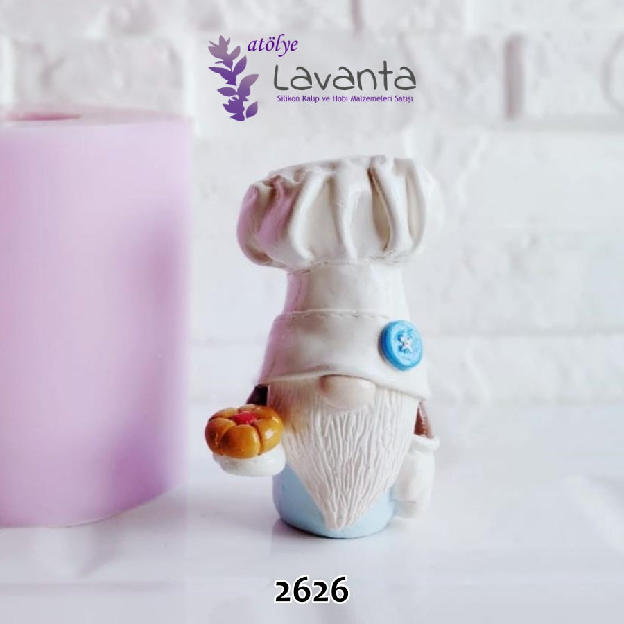 Aşçı Bay Gnome Silikon Kalıbı