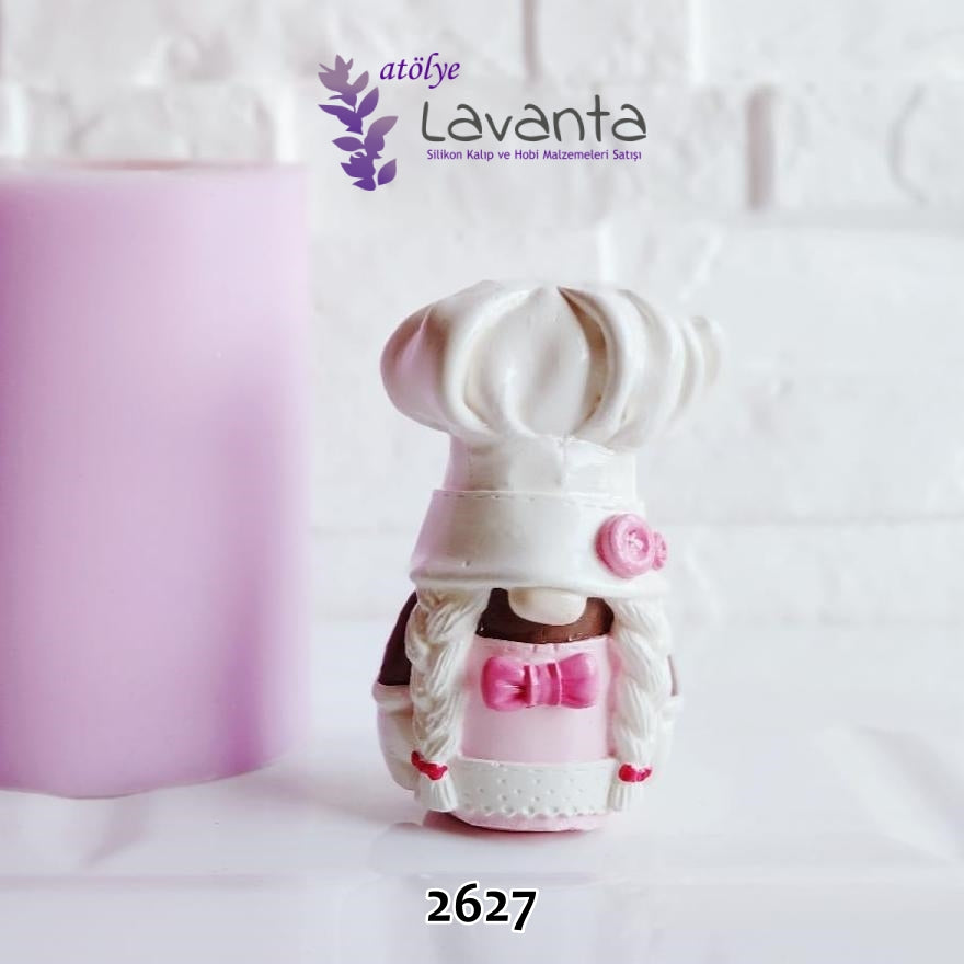 Aşçı Bayan Gnome Silikon Kalıbı