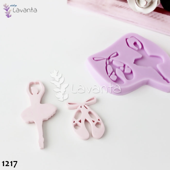 Balerin Kız ve Ayakkabısı Silikon Kalıbı