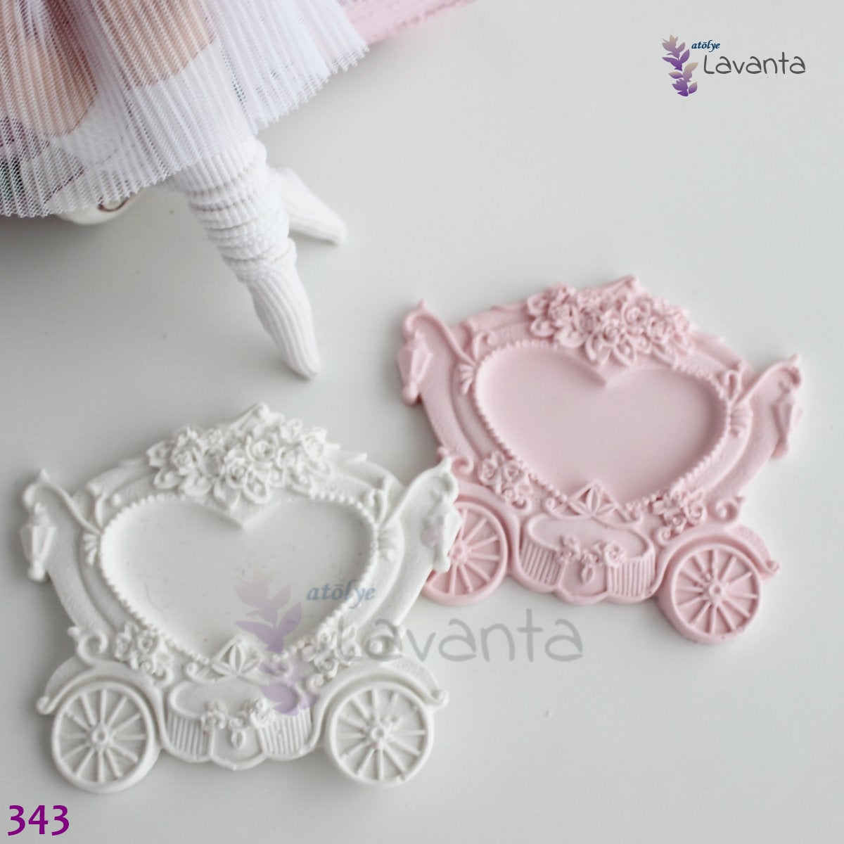 Bal Kabağı Arabası Çerçeve Silikon Kalıbı