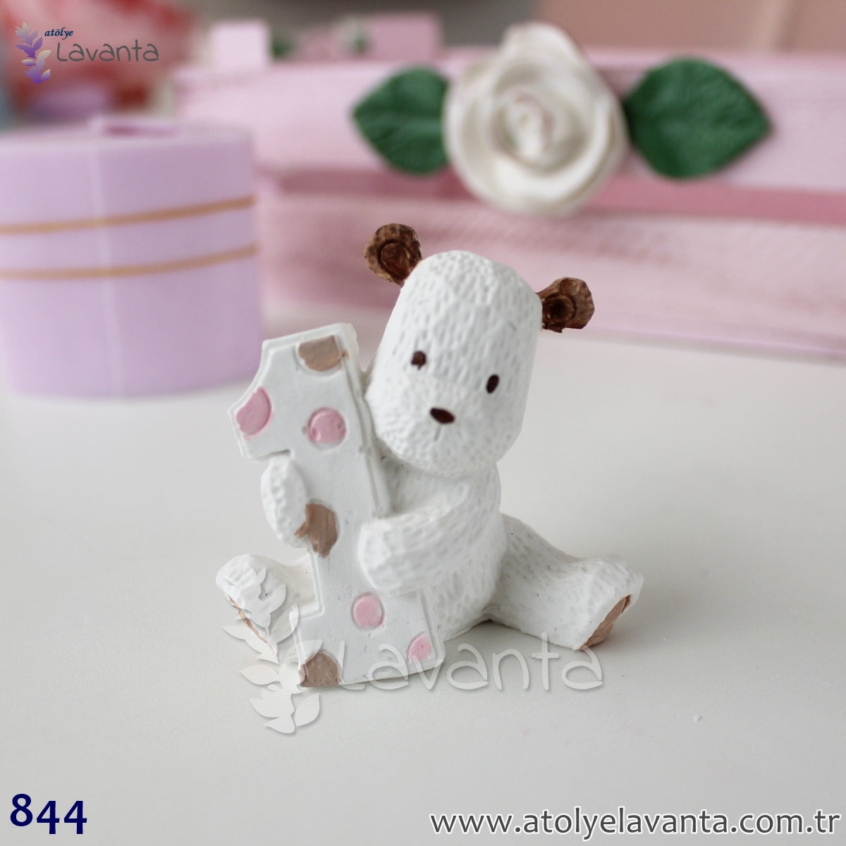 Puantiyeli Bir Yaş Ayıcık Silikon Kalıbı