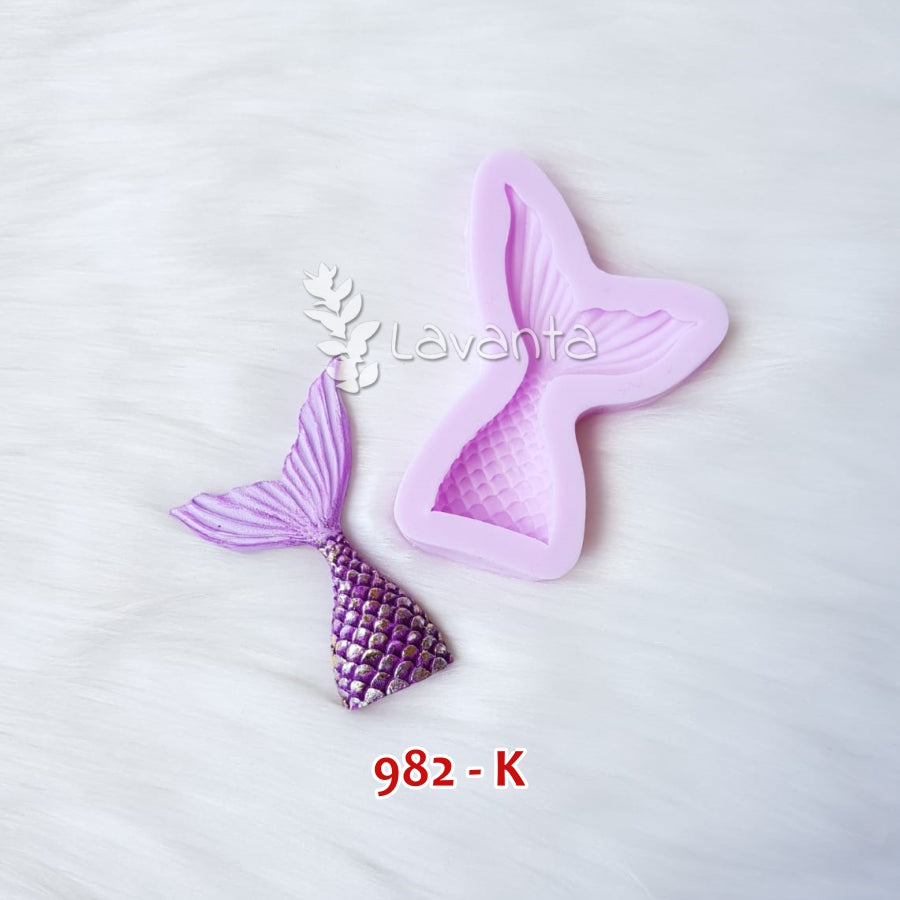 Deniz Kızı Kuyruğu Orta Boy Silikon Kalıbı