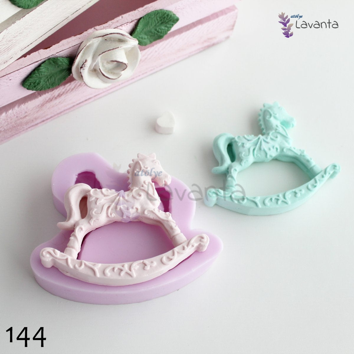 Desenli At Silikon Kalıbı