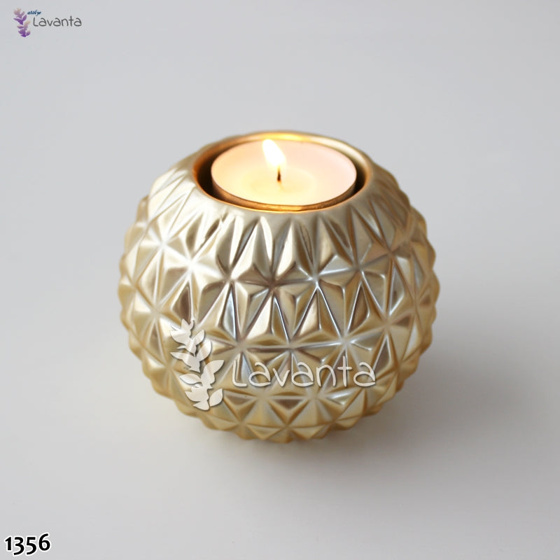 Desenli Top Mumluk Tealight Silikon Kalıbı