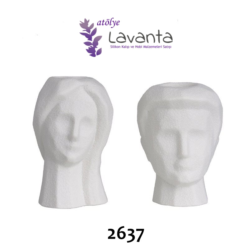 Dokulu Çift Mumluk Kalıpları