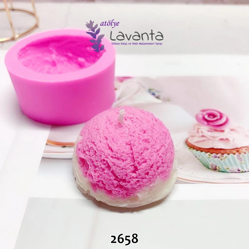 Dondurma Silikon Mum Kalıbı