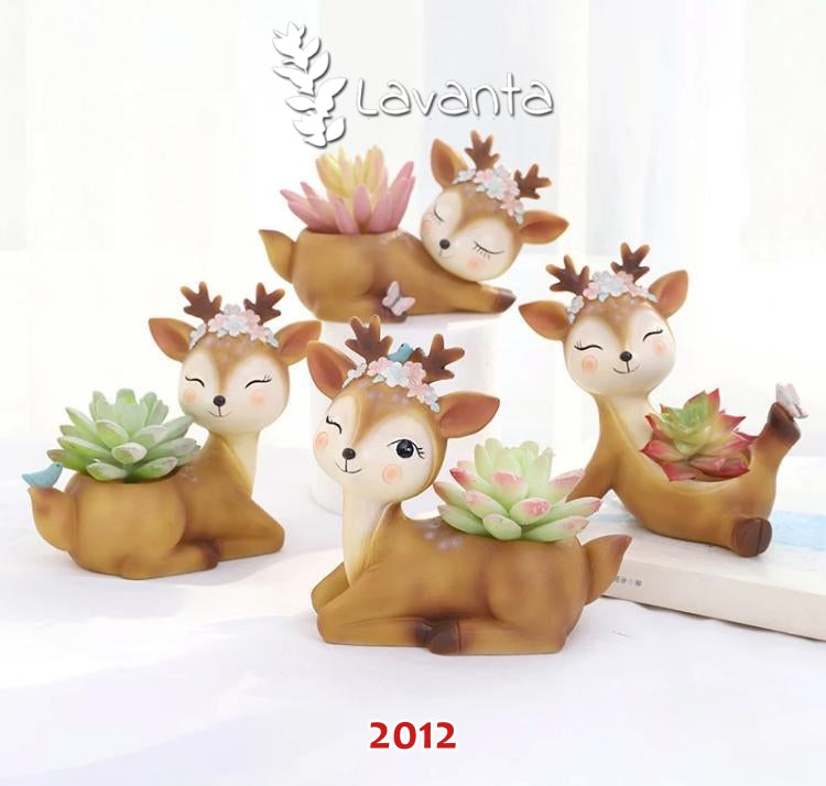 Dörtlü Geyik Saksı Set Kalıpları