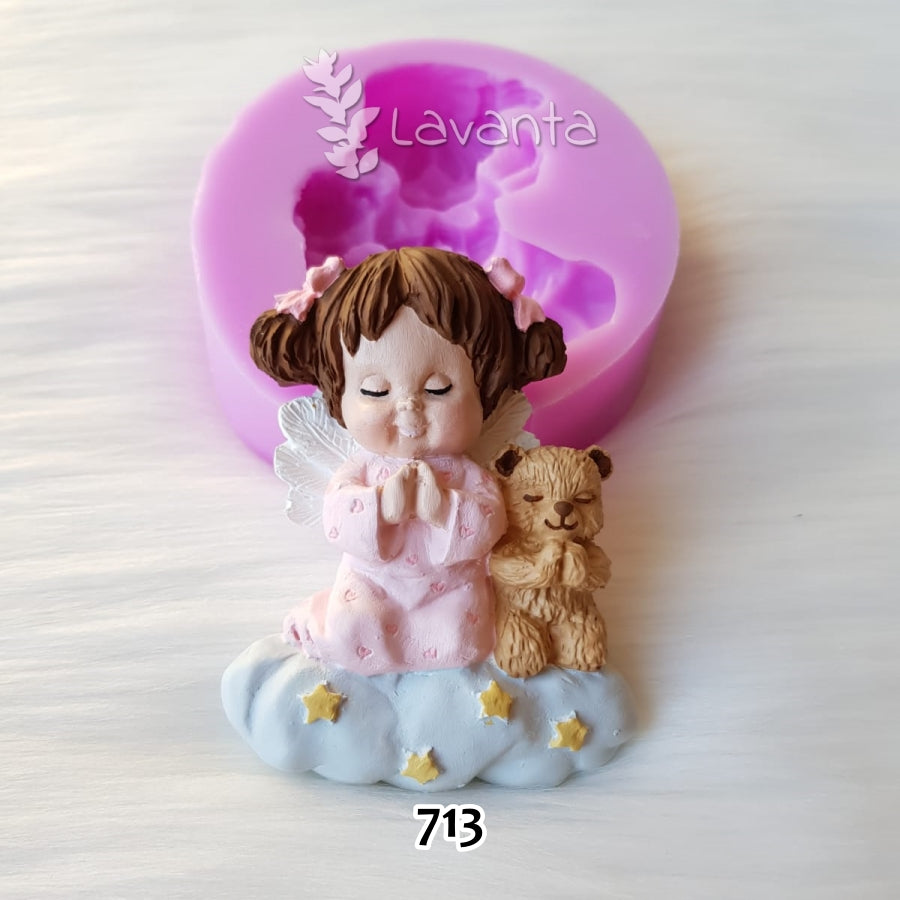 Dua Eden Melek Kız Silikon Kalıbı