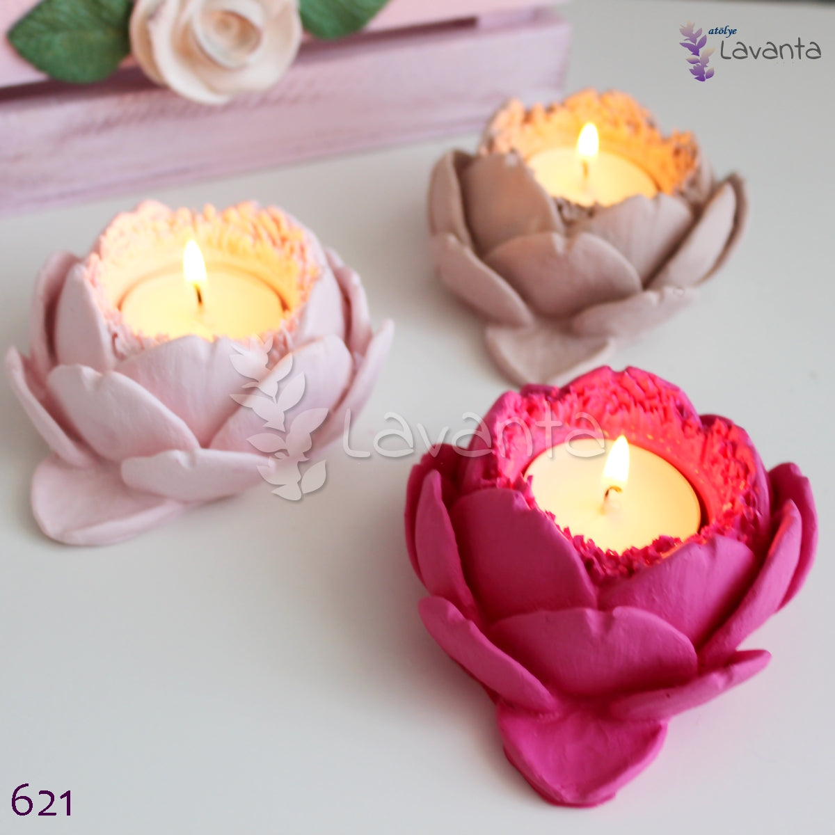 Enginar Tealight Mumluk Silikon Kalıbı
