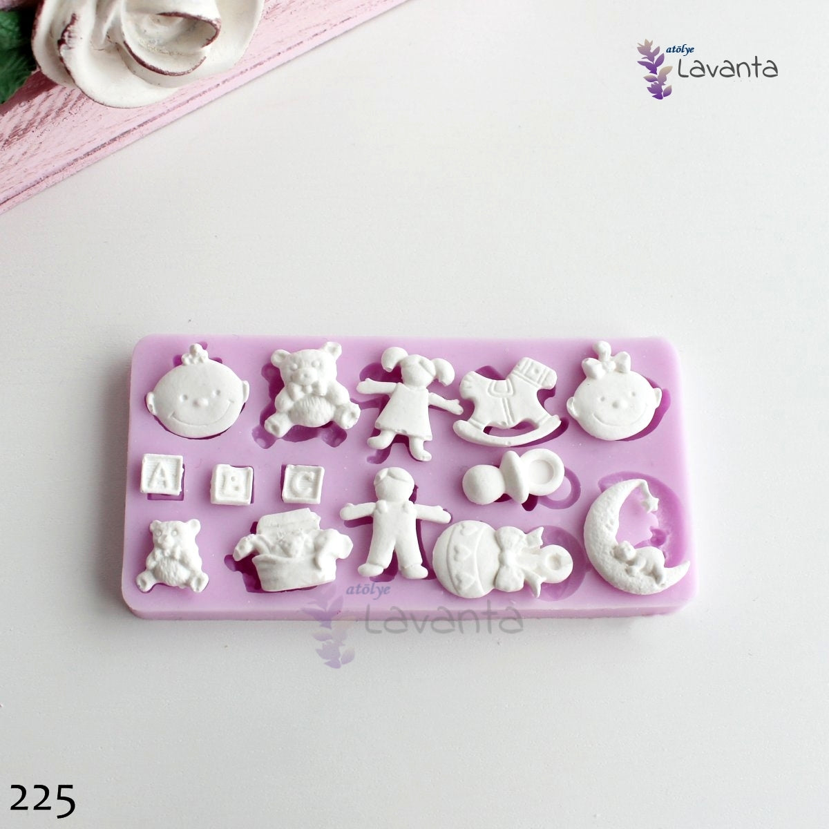 Erkek Kız Bebek Pano Obje Silikon Kalıbı