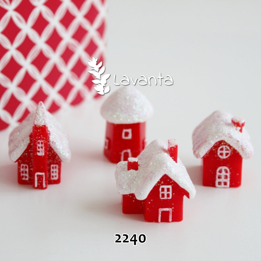 Ev Saksı Dibi Süsleri Dörtlü Set Kalıpları