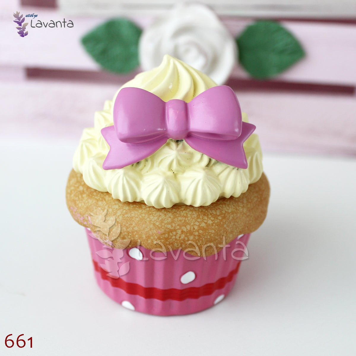 Fiyonklu Cupcake Kutu Silikon Kalıbı