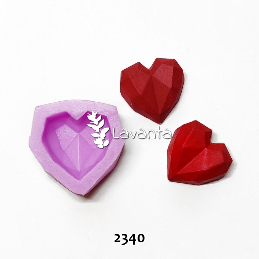 Geometrik Küçük Kalp Kalıbı