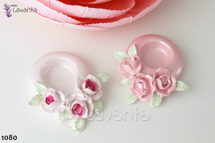 Güllü Mumluk Silikon Kalıbı