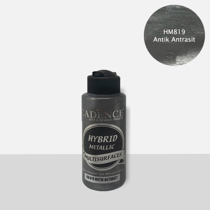 HM819 Metalik Antik Antrasit - Multisurfaces 120ml