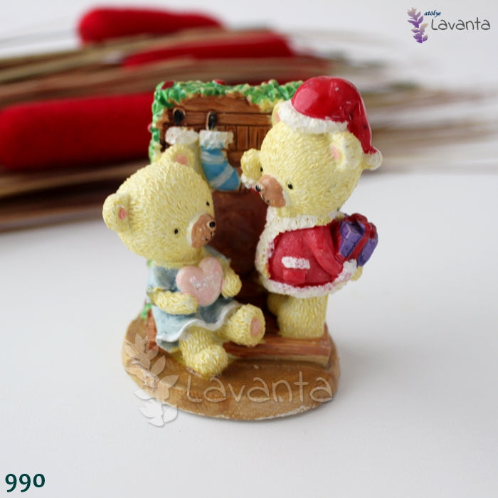 Hediye Getiren Ayıcık Silikon Kalıbı