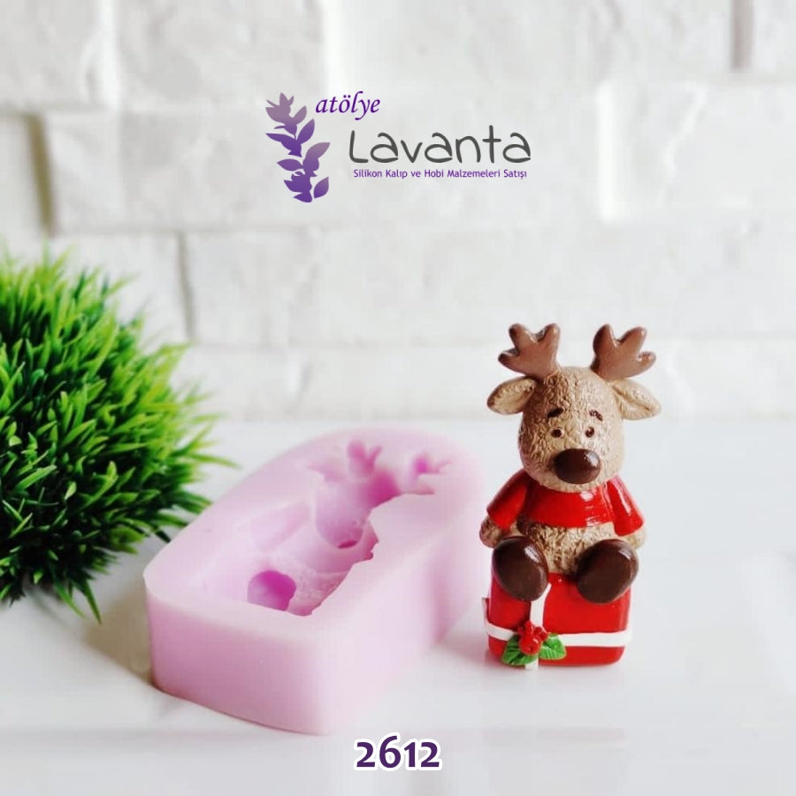 Hediye Paketli Geyik Kalıbı