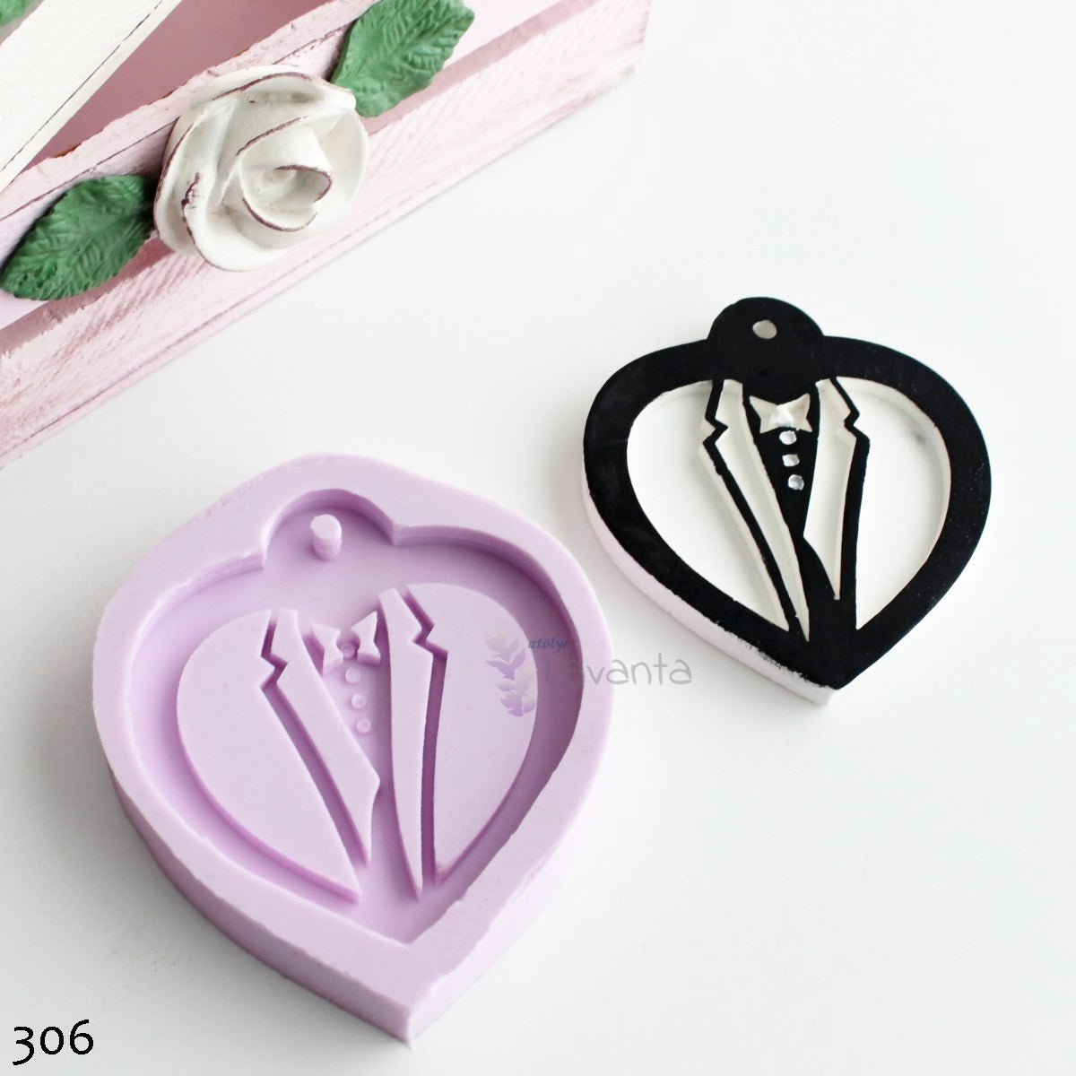 Kalp Damat Silikon Kalıbı