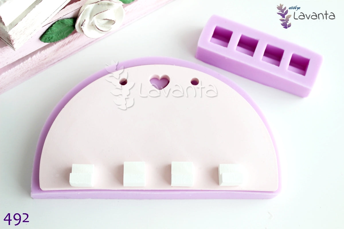 Kalpli Anahtarlık Pano Silikon Kalıbı