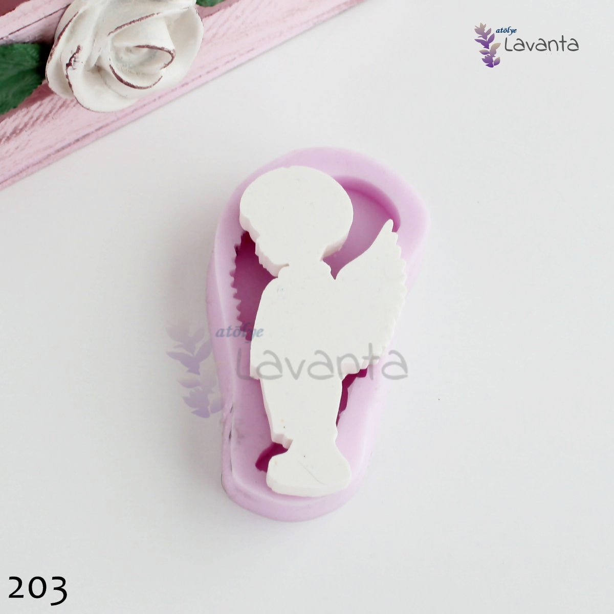 Kanatlı Erkek Bebek Silikon Kalıbı