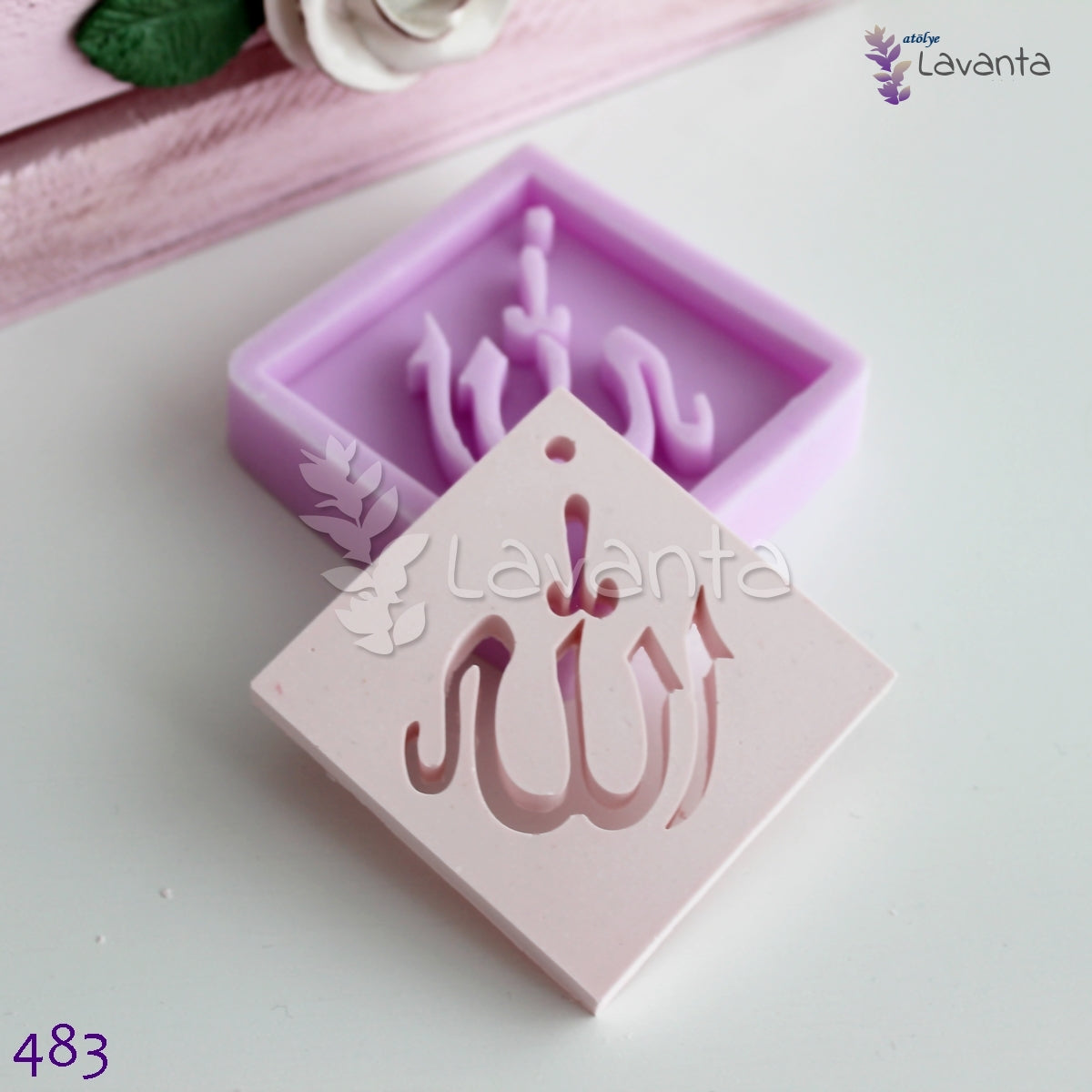 Kare Allah Lafzı Silikon Kalıbı