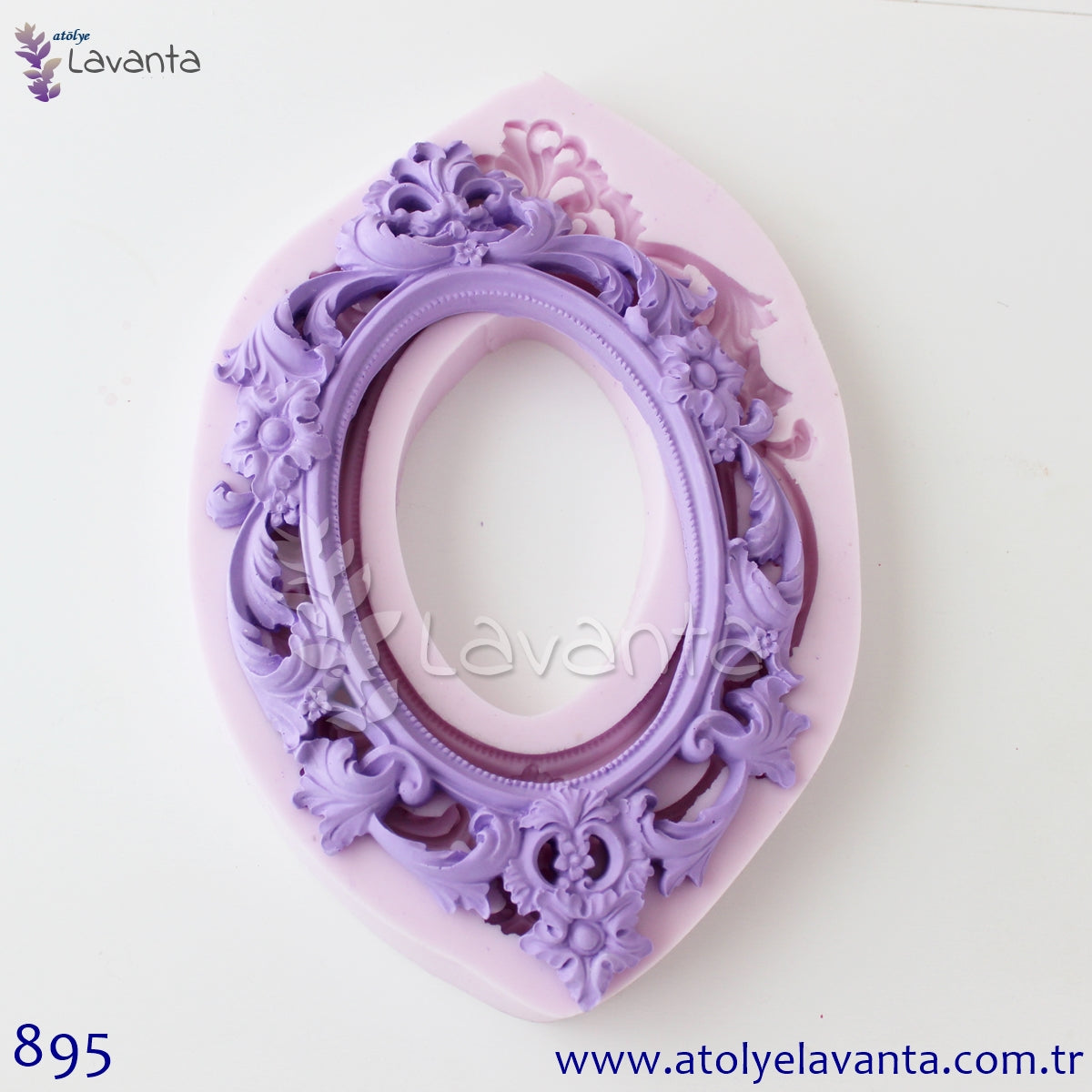 Klasik Orta Boy Çerçeve Silikon Kalıbı