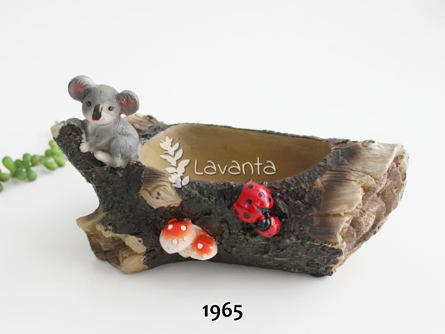 Koala Kütük Saksı Kalıbı