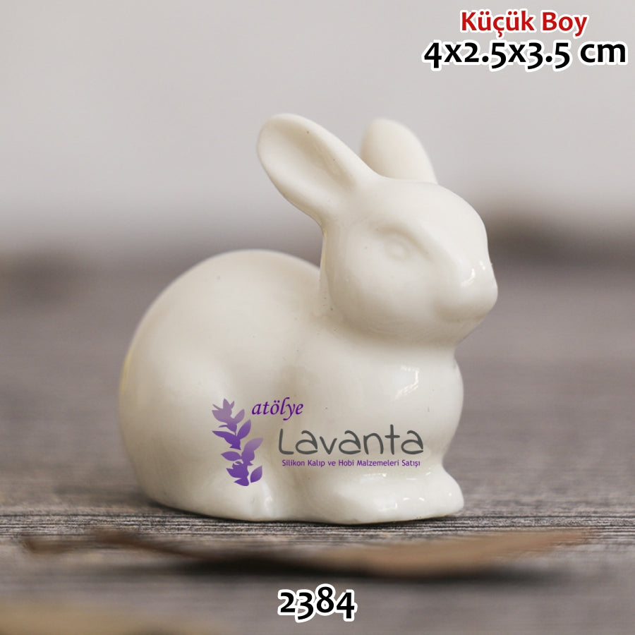Küçük Boy Tavşan Biblo Kalıbı