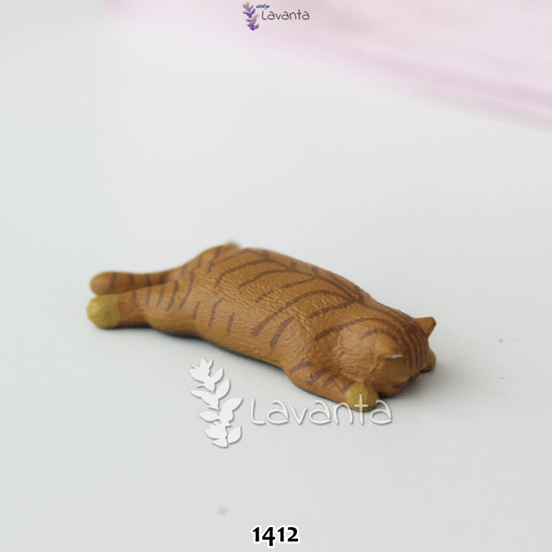 Minnoş Yatan Kedi Teraryum Silikon Kalıbı