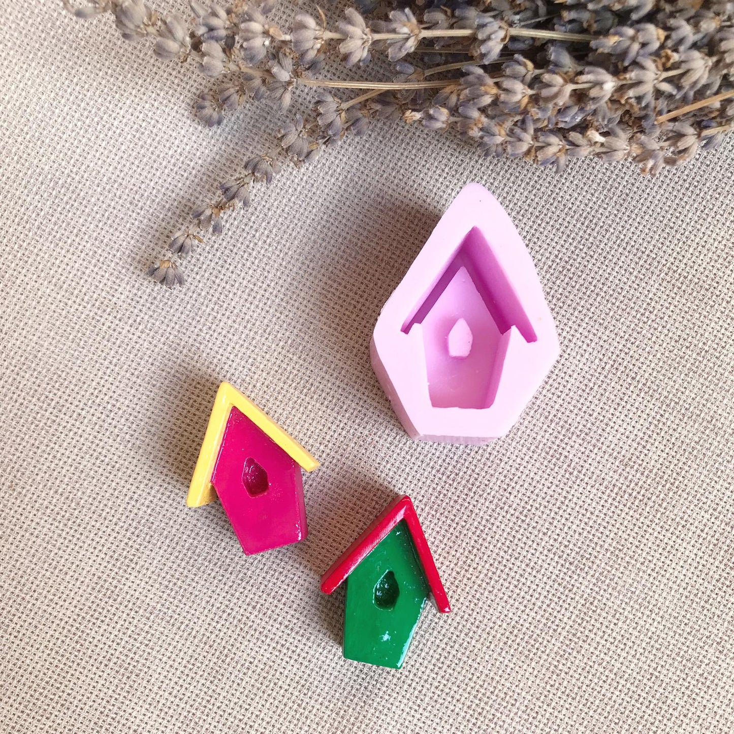 Minyatür Kuş Evi Silikon Kalıbı