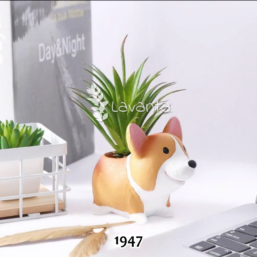 Mutlu Köpek Saksı Silikon Kalıbı