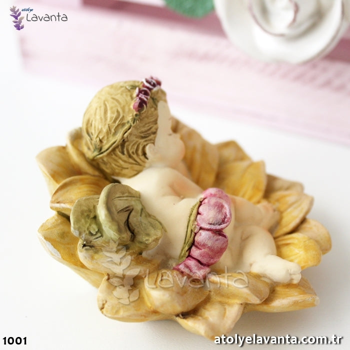 Nilüfer de Uyuyan Melek Bebek Silikon Kalıbı