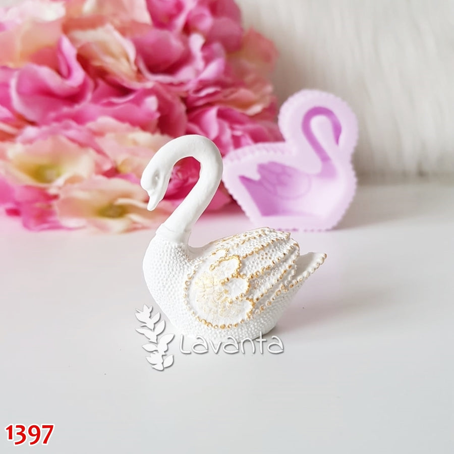 Noktalı Kuğu Kokulu Taş Silikon Kalıbı