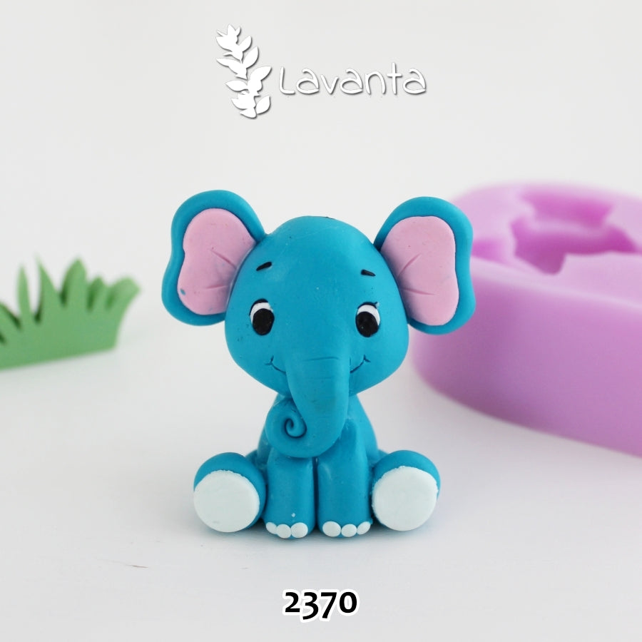 Oturan Fil Silikon Kalıbı