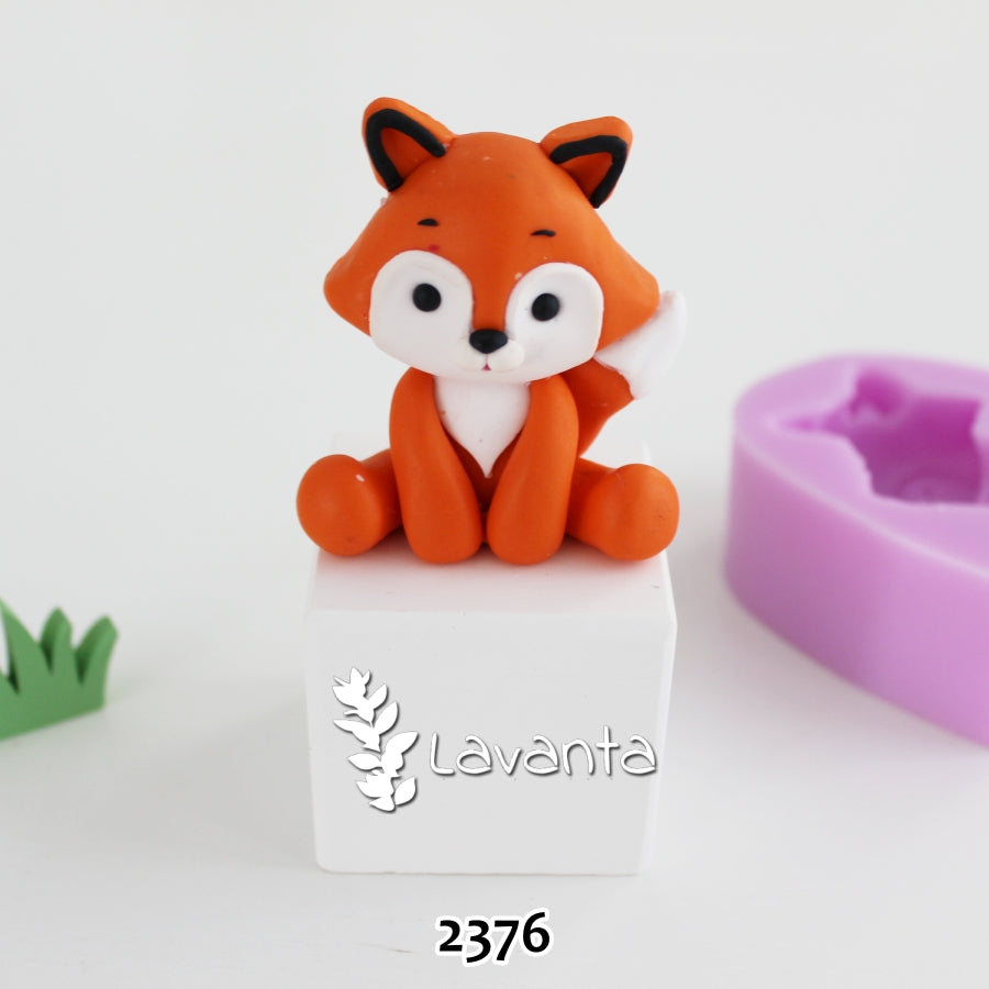 Oturan Tilki Silikon Kalıbı