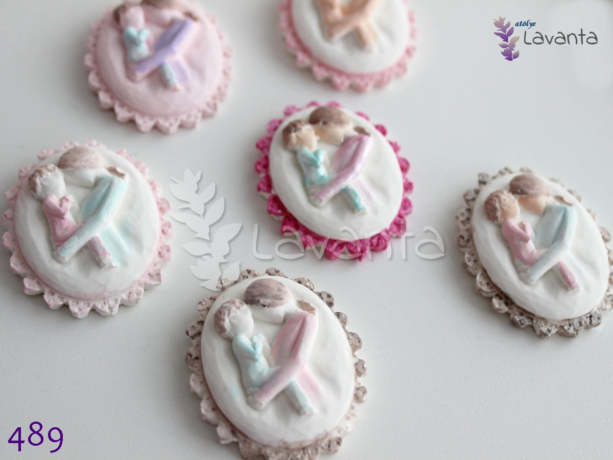 Oval Anne ve Çocuk Silikon Kalıbı