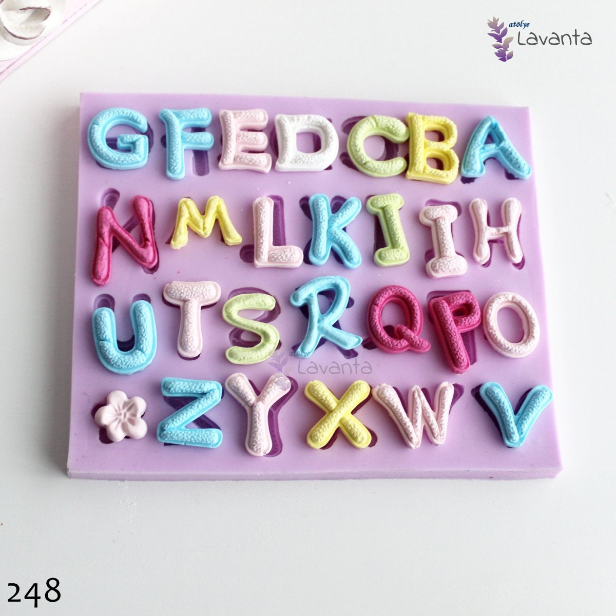 Pamuk Harfler Silikon Kalıbı